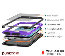 Load image into Gallery viewer, Galaxy s6 EDGE Plus Waterproof Case, Punkcase StudStar Purple Water/Shock Proof | Lifetime Warranty (Color in image: red)
