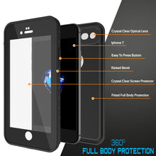 Charger l&#39;image dans la galerie, iPhone 7 Waterproof IP68 Case, Punkcase [Black] [StudStar Series] [Slim Fit] [Dirtproof] [Snowproof] (Color in image: white)
