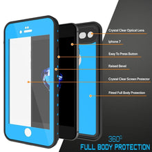 Charger l&#39;image dans la galerie, iPhone SE (4.7&quot;) Waterproof Case, Punkcase [Light Blue] [StudStar Series]  [Slim Fit] [IP68 Certified] [Dirt/Snow Proof] (Color in image: teal)
