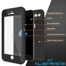 Charger l&#39;image dans la galerie, iPhone SE (4.7&quot;) Waterproof Case, Punkcase [Black] [StudStar Series] [Slim Fit] [IP68 Certified][Dirtproof] [Snowproof] (Color in image: white)
