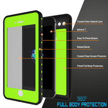 Charger l&#39;image dans la galerie, iPhone 8+ Plus Waterproof Case, Punkcase [StudStar Series] [Light Green] [Slim Fit] [Shockproof] [Dirtproof] [Snowproof] Armor Cover (Color in image: black)
