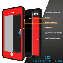 Charger l&#39;image dans la galerie, iPhone 8+ Plus Waterproof Case, Punkcase [StudStar Series] [Red] [Slim Fit] [Shockproof] [Dirtproof] [Snowproof] Armor Cover (Color in image: white)
