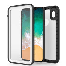 Load image into Gallery viewer, iPhone X Waterproof IP68 Case, Punkcase [White] [StudStar Series] [Slim Fit] [Dirtproof] (Color in image: black)
