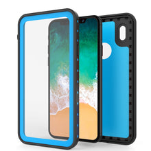 Load image into Gallery viewer, iPhone X Waterproof IP68 Case, Punkcase [Light blue] [StudStar Series] [Slim Fit] [Dirtproof] (Color in image: pink)
