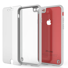 Load image into Gallery viewer, iPhone SE (4.7&quot;) Case [MASK Series] [WHITE] Full Body Hybrid Dual Layer TPU Cover W/ protective Tempered Glass Screen Protector (Color in image: pink)
