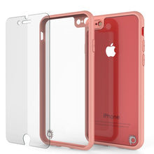 Load image into Gallery viewer, iPhone SE (4.7&quot;) Case [MASK Series] [PINK] Full Body Hybrid Dual Layer TPU Cover W/ protective Tempered Glass Screen Protector (Color in image: white)
