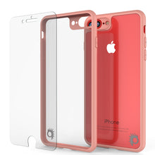 Load image into Gallery viewer, iPhone 7 PLUS Case [MASK Series] [PINK] Full Body Hybrid Dual Layer TPU Cover W/ protective Tempered Glass Screen Protector (Color in image: white)
