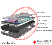 Load image into Gallery viewer, Galaxy S6 EDGE Plus Case PunkCase CLUTCH Grey Series Slim Armor Soft Cover Case w/ Screen Protector (Color in image: White)
