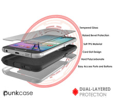 Load image into Gallery viewer, Galaxy s6 Case PunkCase CLUTCH Silver Series Slim Armor Soft Cover Case w/ Tempered Glass (Color in image: Gold)
