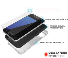 Charger l'image dans la galerie, Galaxy S7 EDGE Case PunkCase CLUTCH White Series Slim Armor Soft Cover Case w/ Screen Protector (Color in image: Black)
