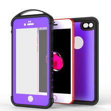 Charger l&#39;image dans la galerie, iPhone 8 Waterproof Case, Punkcase ALPINE Series, Purple | Heavy Duty Armor Cover (Color in image: black)
