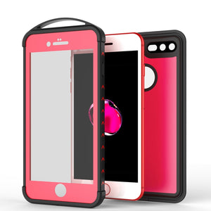 iPhone 8+ Plus Waterproof Case, Punkcase ALPINE Series, Pink | Heavy Duty Armor Cover (Color in image: black)