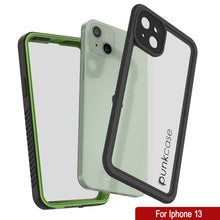 Charger l&#39;image dans la galerie, iPhone 13  Waterproof Case, Punkcase [Extreme Series] Armor Cover W/ Built In Screen Protector [Light Green] (Color in image: Black)
