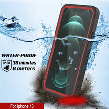 Charger l&#39;image dans la galerie, iPhone 13  Waterproof Case, Punkcase [Extreme Series] Armor Cover W/ Built In Screen Protector [Red] (Color in image: Light Green)
