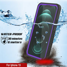 Charger l&#39;image dans la galerie, iPhone 13  Waterproof Case, Punkcase [Extreme Series] Armor Cover W/ Built In Screen Protector [Purple] (Color in image: Light Blue)
