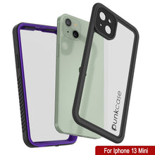 Charger l&#39;image dans la galerie, iPhone 13 Mini  Waterproof Case, Punkcase [Extreme Series] Armor Cover W/ Built In Screen Protector [Purple] (Color in image: Light Green)
