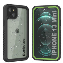 Charger l&#39;image dans la galerie, iPhone 13 Mini  Waterproof Case, Punkcase [Extreme Series] Armor Cover W/ Built In Screen Protector [Light Green] (Color in image: Light Green)
