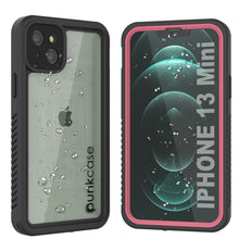 Charger l&#39;image dans la galerie, iPhone 13 Mini  Waterproof Case, Punkcase [Extreme Series] Armor Cover W/ Built In Screen Protector [Pink] (Color in image: Pink)
