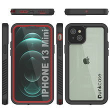 Charger l&#39;image dans la galerie, iPhone 13 Mini  Waterproof Case, Punkcase [Extreme Series] Armor Cover W/ Built In Screen Protector [Red] (Color in image: Teal)
