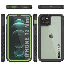 Charger l&#39;image dans la galerie, iPhone 13 Mini  Waterproof Case, Punkcase [Extreme Series] Armor Cover W/ Built In Screen Protector [Light Green] (Color in image: Red)
