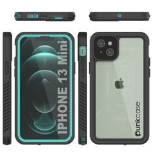 Charger l&#39;image dans la galerie, iPhone 13 Mini  Waterproof Case, Punkcase [Extreme Series] Armor Cover W/ Built In Screen Protector [Teal] (Color in image: Red)
