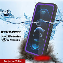 Charger l&#39;image dans la galerie, iPhone 13 Pro  Waterproof Case, Punkcase [Extreme Series] Armor Cover W/ Built In Screen Protector [Purple] (Color in image: Light Blue)
