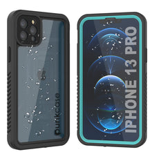 Charger l&#39;image dans la galerie, iPhone 13 Pro  Waterproof Case, Punkcase [Extreme Series] Armor Cover W/ Built In Screen Protector [Teal] (Color in image: Teal)
