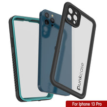 Charger l&#39;image dans la galerie, iPhone 13 Pro  Waterproof Case, Punkcase [Extreme Series] Armor Cover W/ Built In Screen Protector [Teal] (Color in image: Light Blue)
