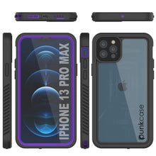 Charger l&#39;image dans la galerie, iPhone 13 Pro Max  Waterproof Case, Punkcase [Extreme Series] Armor Cover W/ Built In Screen Protector [Purple] (Color in image: Red)
