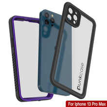 Charger l&#39;image dans la galerie, iPhone 13 Pro Max  Waterproof Case, Punkcase [Extreme Series] Armor Cover W/ Built In Screen Protector [Purple] (Color in image: Light Green)
