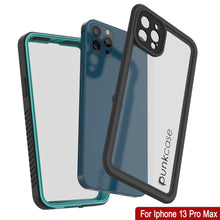 Load image into Gallery viewer, iPhone 13 Pro Max  Waterproof Case, Punkcase [Extreme Series] Armor Cover W/ Built In Screen Protector [Teal] (Color in image: Light Blue)
