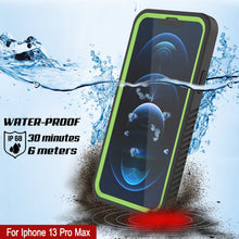 Load image into Gallery viewer, iPhone 13 Pro Max  Waterproof Case, Punkcase [Extreme Series] Armor Cover W/ Built In Screen Protector [Light Green] (Color in image: White)
