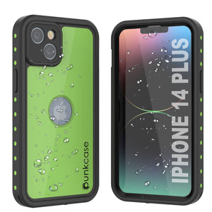 Coque étanche IP68 pour iPhone 14 Plus, Punkcase [vert clair] [Série StudStar] [Ajustement fin] [Antipoussière]