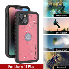 Load image into Gallery viewer, Coque étanche IP68 iPhone 14 Plus, Punkcase [Rose] [Série StudStar] [Ajustement Slim] [Antipoussière]
