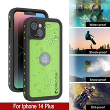 Load image into Gallery viewer, Coque étanche IP68 pour iPhone 14 Plus, Punkcase [vert clair] [Série StudStar] [Ajustement fin] [Antipoussière]
