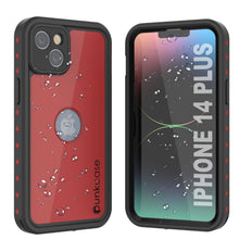 Load image into Gallery viewer, Coque iPhone 14 Plus étanche IP68, Punkcase [Rouge] [Série StudStar] [Ajustement mince]
