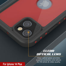 Load image into Gallery viewer, Coque iPhone 14 Plus étanche IP68, Punkcase [Rouge] [Série StudStar] [Ajustement mince]
