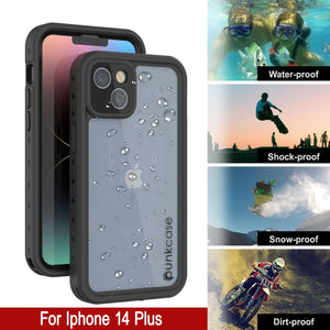 Coque étanche IP68 pour iPhone 14 Plus, Punkcase [Transparente] [Série StudStar] [Ajustement Slim] [Anti-poussière]