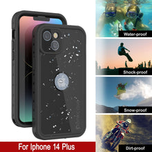 Load image into Gallery viewer, Coque étanche IP68 pour iPhone 14 Plus, Punkcase [Noir] [Série StudStar] [Ajustement mince]
