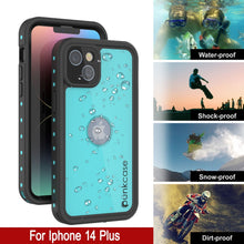 Load image into Gallery viewer, Étui iPhone 14 Plus étanche IP68, Punkcase [Teal] [Série StudStar] [Ajustement mince]
