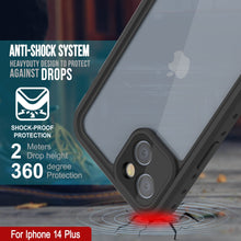 Charger l&#39;image dans la galerie, Coque étanche IP68 pour iPhone 15 Plus, Punkcase [Transparente] [Série StudStar] [Ajustement Slim] [Antipoussière]
