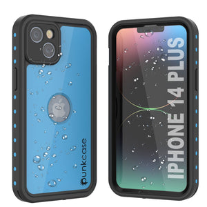 Coque étanche IP68 pour iPhone 14 Plus, Punkcase [bleu clair] [Série StudStar] [Slim Fit] [Anti-poussière]