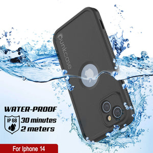 Punkcase Coque étanche pour iPhone 14 [Série Aqua Extrême] Coque blindée [Noir]