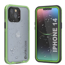 Load image into Gallery viewer, Coque imperméable Punkcase pour iPhone 14 [Série Aqua] Étui de protection [Transparent Noir] [Arrière transparent]
