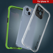 Load image into Gallery viewer, Coque imperméable Punkcase pour iPhone 14 [Série Aqua] Étui de protection [Transparent Noir] [Arrière transparent]
