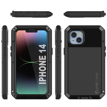 Charger l'image dans la galerie, Coque en métal pour iPhone 15, étui robuste de qualité militaire [anti-choc] intégral [noir].
