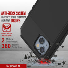 Charger l'image dans la galerie, Coque en métal pour iPhone 15, étui robuste de qualité militaire [anti-choc] intégral [noir].
