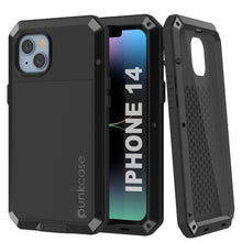 Charger l'image dans la galerie, Coque en métal pour iPhone 15, étui robuste de qualité militaire [anti-choc] intégral [noir].
