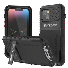 Load image into Gallery viewer, Étui iPhone 14 Metal Extreme 3.0, Coque robuste de qualité militaire [anti-chocs] Étui en aluminium étanche [noir]
