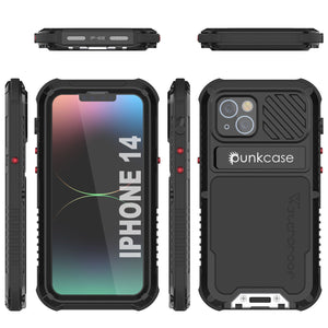 Étui iPhone 14 Metal Extreme 3.0, Coque robuste de qualité militaire [anti-chocs] Étui en aluminium étanche [noir]